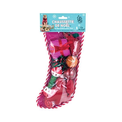 Picture of Christmas sock set of 9 cat toys